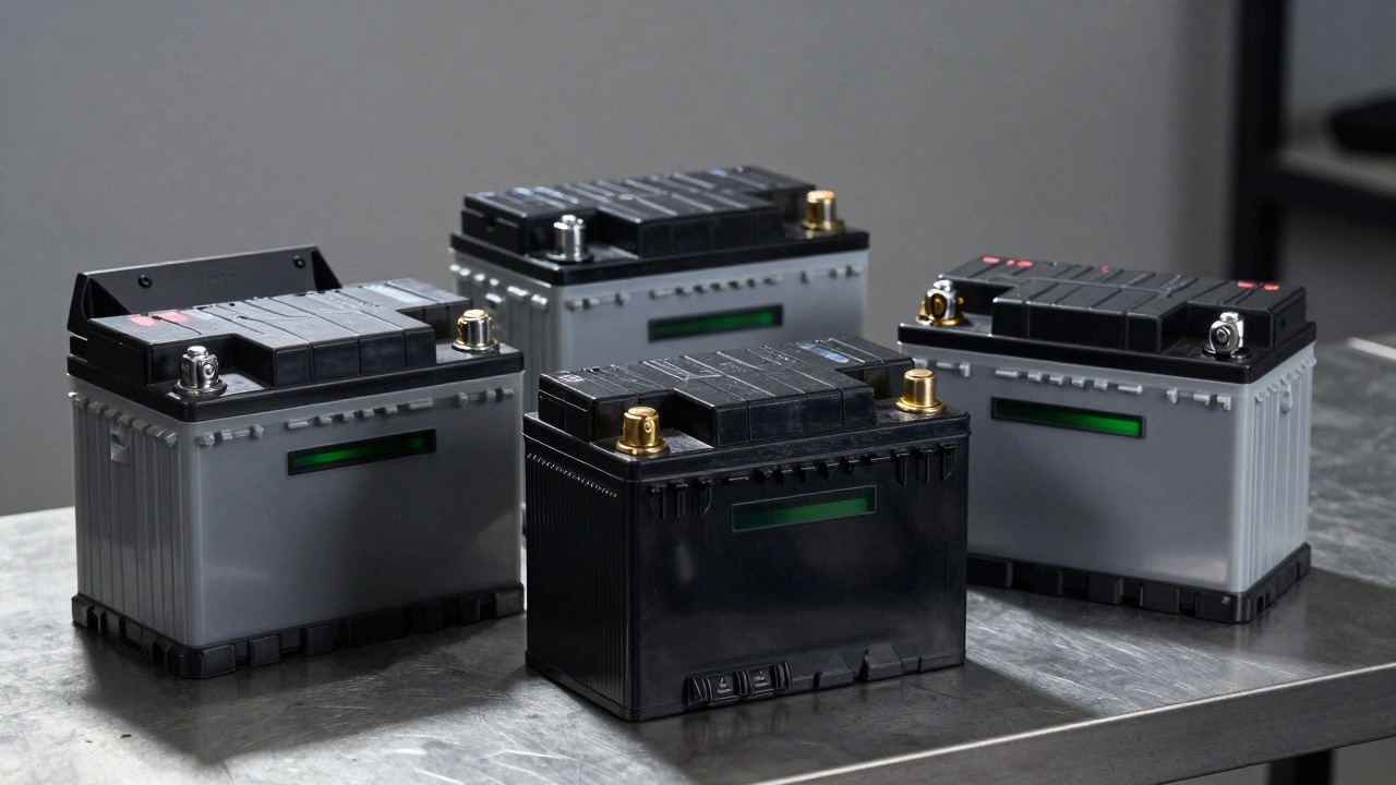 Различные типы автомобильных аккумуляторов для сравнения