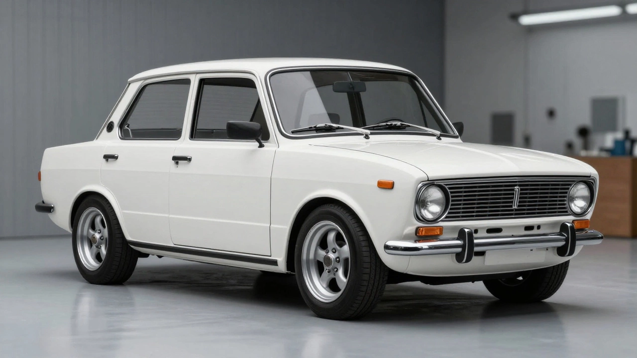 Восстановленный советский хэтчбек с кастомными дисками