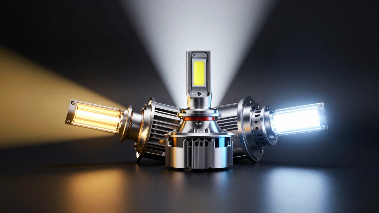 Сравнение галогенной, светодиодной и ксеноновой автомобильных ламп