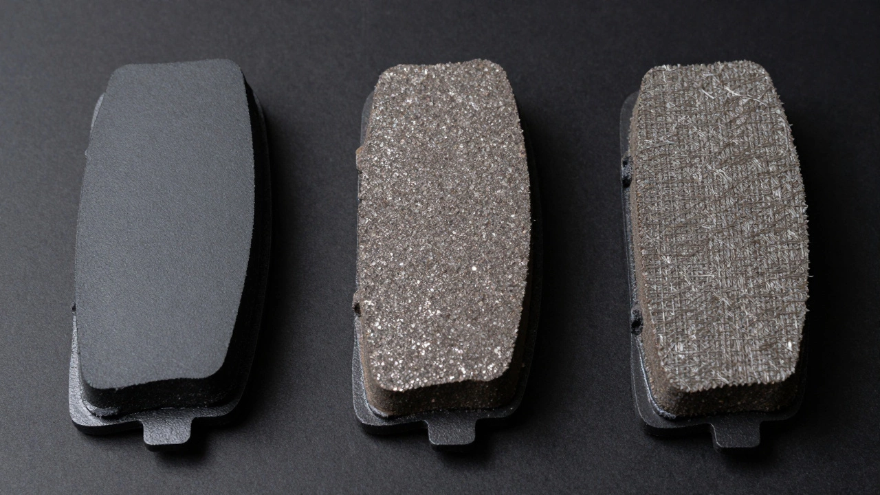 Три типа тормозных колодок: органические, полуметаллические и керамические